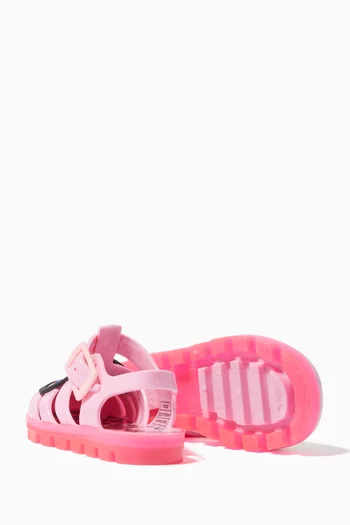 Boss Lady Jelly Sandals in PVC  