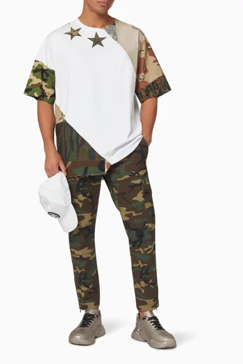 Camouflage Patchwork T-Shirt    