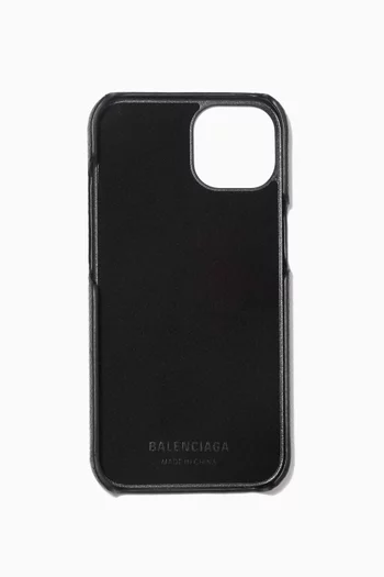 Cash iPhone 13 Case in Grained Leather