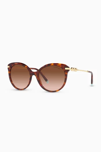 Tiffany Victoria® Sunglasses in Tortoise Acetate 
