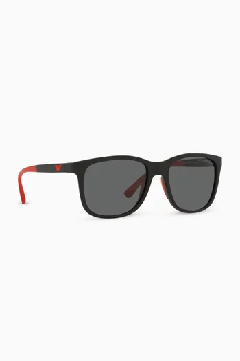 D Frame Sunglasses in Acetate    