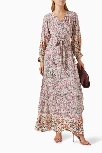 Kate Floral-print Maxi Dress in Rayon