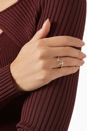 Toi+Moi Diamond Paveé Ring in 18k Recycled Yellow Gold   