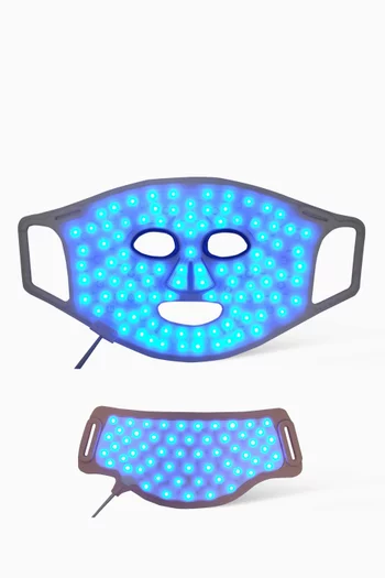 LED Light Therapy Silicone Face and Neck Mask Set
