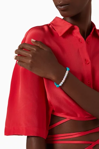 "Grateful" Turquoise Crystal Healing Bracelet 
