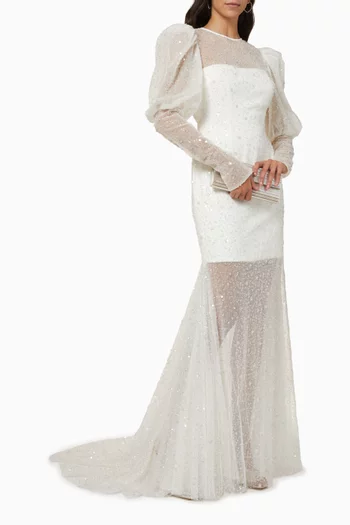 Eugenie Mermaid Wedding Dress in Tulle
