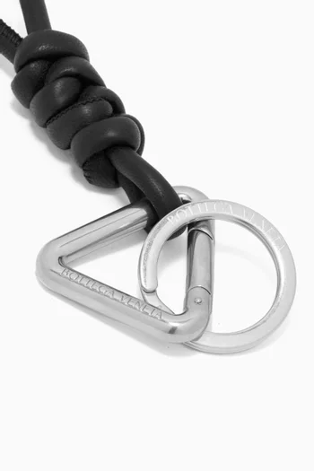 Twist Key Ring in Lambskin Leather