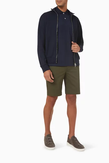 Stretch Bermuda Shorts in Cotton