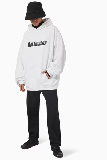 Bold Logo Hoodie in Cotton Jersey