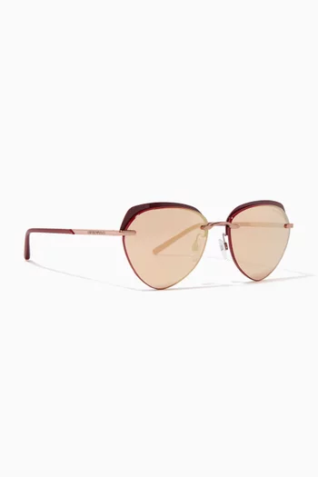 Round Frame Sunglasses in Metal