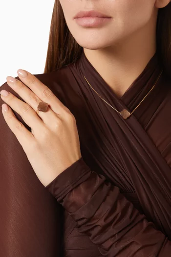Friandise Clover Sunstone Ring in 18kt Gold