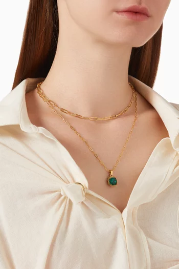Atlantic Layered Necklace in Tarnish-free Stainless Steel