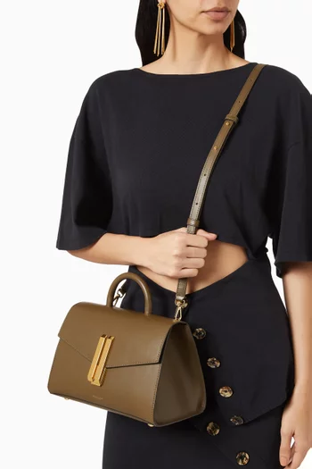 The Midi Montreal Top Handle Bag in Smooth Leather