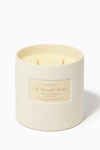Fresh Cut Fig & Coconut Scented Candle, 600g