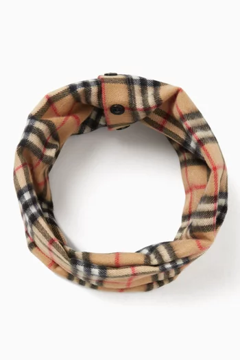 Chequered Scarf in Cashmere