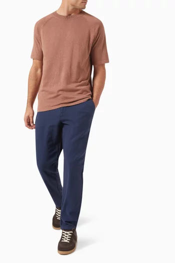 Tapered Trousers in Linen Blend