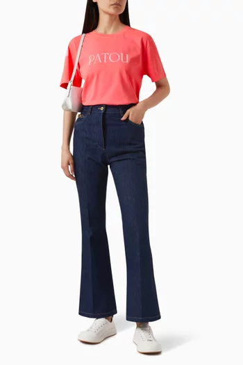 Flared Jeans in Organic Cotton