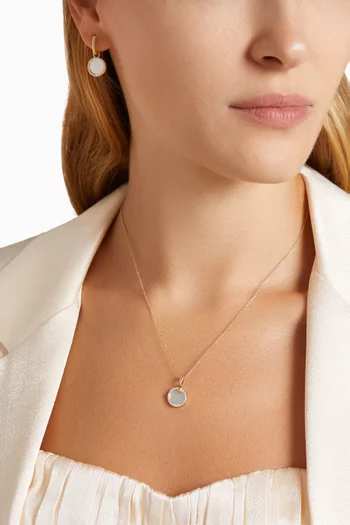 Petite DY Elements® Diamonds & Mother of Pearl Necklace in 18kt Gold