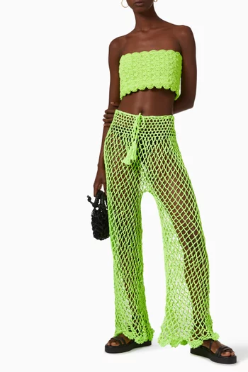 Smooth Air Crochet Pants in Cotton