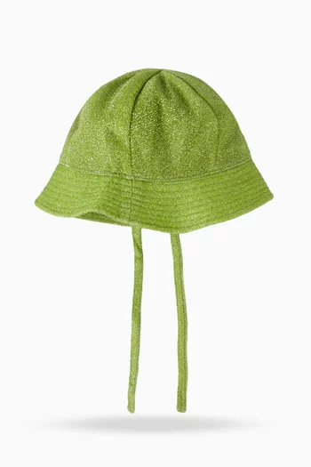 Glitter Bucket Hat in Polyester-blend