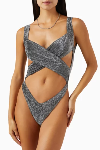 Exotica One-piece Swimsuit in Stretch-lurex