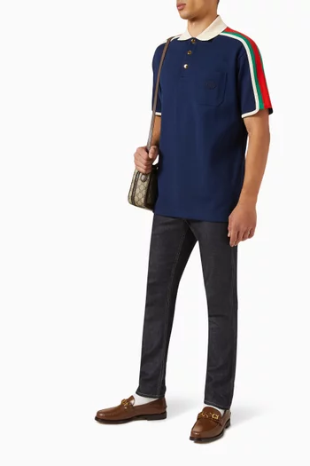 Web Polo Shirt in Cotton Jersey