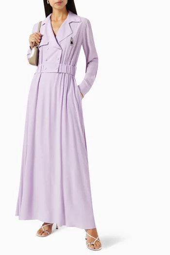 Double-breasted Maxi Dress in Viscose
