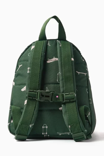 Allan Skateboard-print Backpack in Recycled Polyester