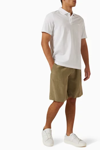 Long Shorts in Linen Blend