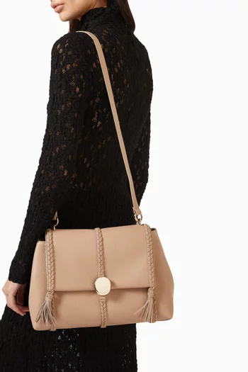 Medium Penelope Shoulder Bag in Leather