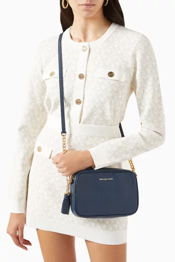 Ginny Crossbody Bag in Pebbled Leather