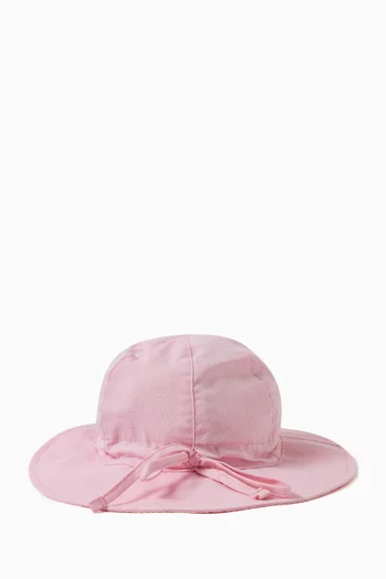Logo-patch Sun Hat in Cotton
