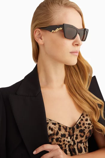 DG Barocco Cat-eye Sunglasses in Acetate