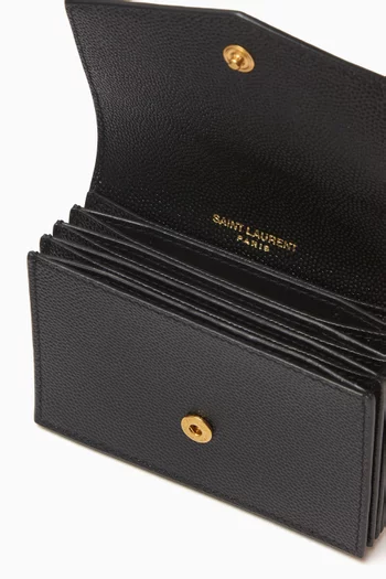 Cassandre Card Case in Embossed Leather