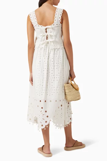 Addie Eyelet Embroidery Top in Cotton