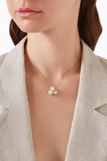 Zoja Keshi Truffle Diamond Necklace in 18kt Gold