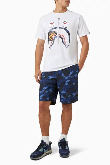 Colour Camo Milo Shark T-shirt in Cotton