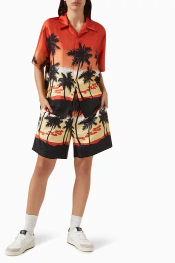 Exclusive Degradé Palms Easy Shorts