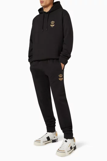 Logo-embroidered Sweatpants in Cotton Blend Jersey
