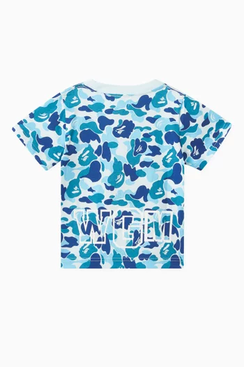 Camo Shark-print T-shirt in Cotton-jersey