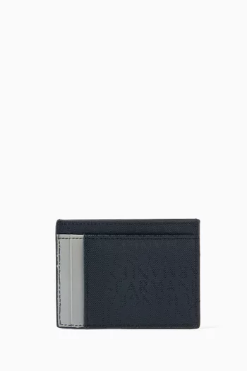 AX Logo Card Case in Leather