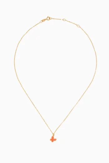 Ara Butterfly Necklace in 18k Gold