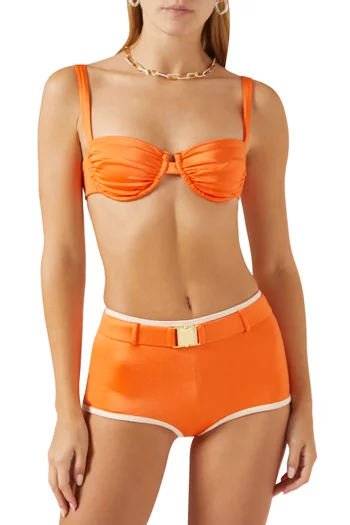 Ariel Ruched Bikini Top