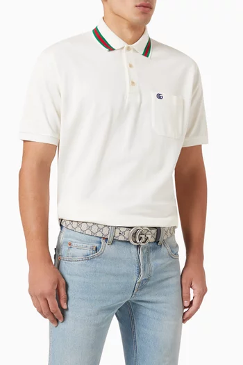 GG Marmont Supreme Reversible Belt in Canvas & Leather