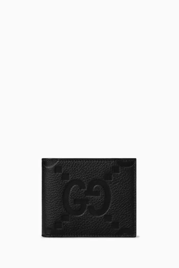 Jumbo GG Bi-fold Wallet in Leather