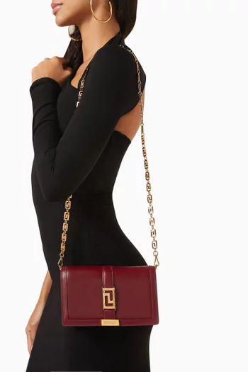 Mini Greca Goddess Bag in Calf Leather