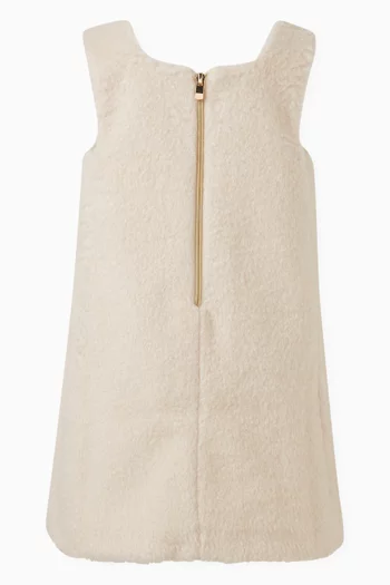 Teddy Pinafore Dress in Polyester