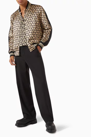 Valentino Garavani Regular Fit Pants in Wool
