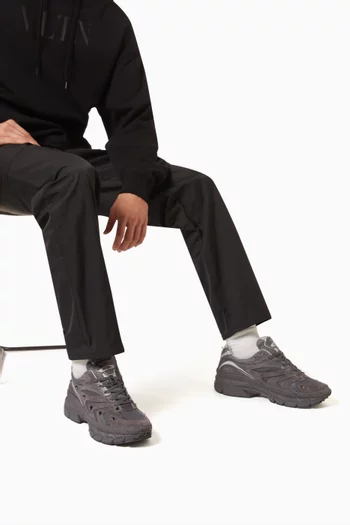 Valentino Garavani MS-2960 Low-top Sneakers in Fabric & Leather