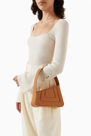 Albert Small Quilted Shoulder Bag in Leather